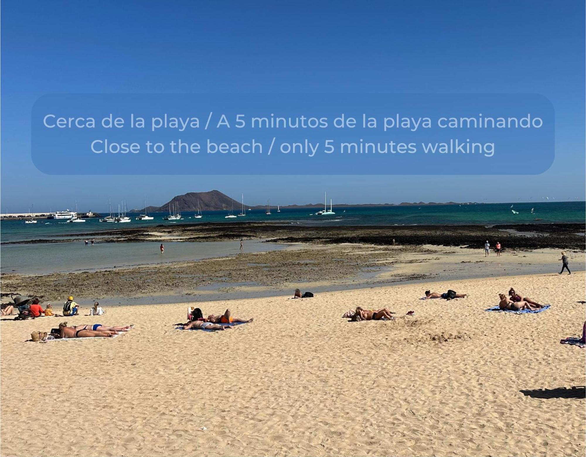 Canelita Con Piscina, Soleada Terraza Amplia Wifi Y Parking Corralejo Esterno foto